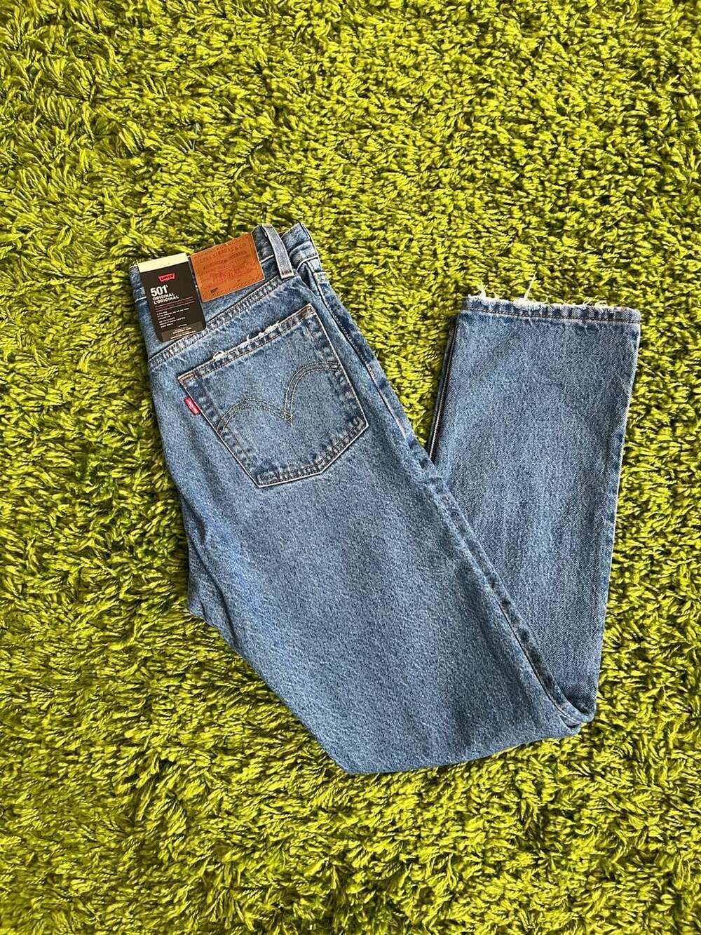 Levi's 501 Original Distressed Straight Leg Jeans W27 L30 NWT